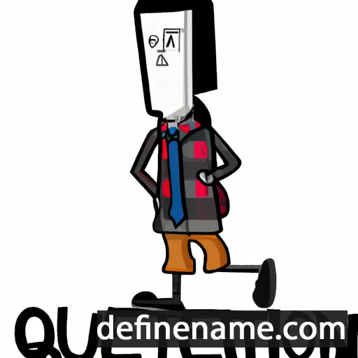 cartoon of the name Quieton