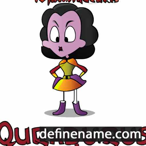 cartoon of the name Quindarious