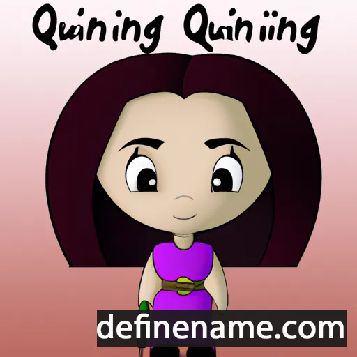 cartoon of the name Quinlynn