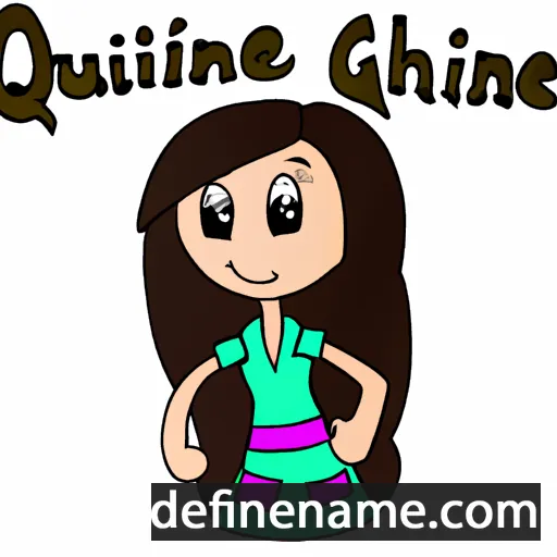 cartoon of the name Quinlynne