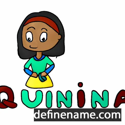 cartoon of the name Quinna