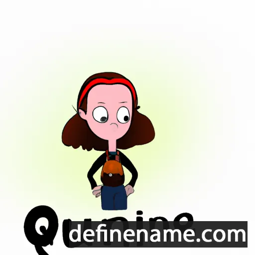 cartoon of the name Quinne