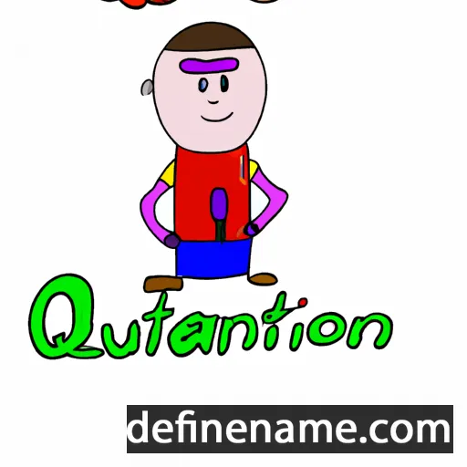 cartoon of the name Quinnton