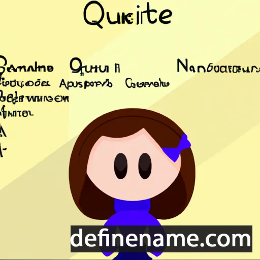 cartoon of the name Quintienne