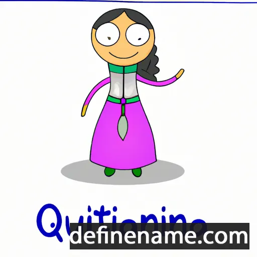 cartoon of the name Quintiliana