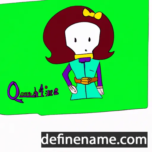 cartoon of the name Quintine