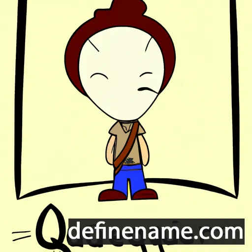 cartoon of the name Quirien