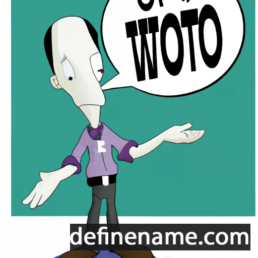 cartoon of the name Quo-to-we-not