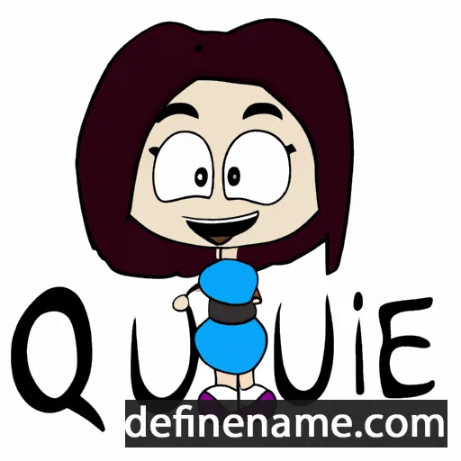 cartoon of the name Quvie