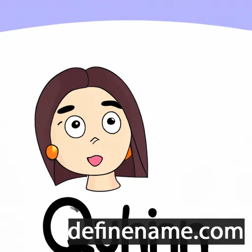 cartoon of the name Quynh