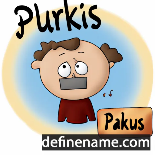 cartoon of the name Pārkiuņs