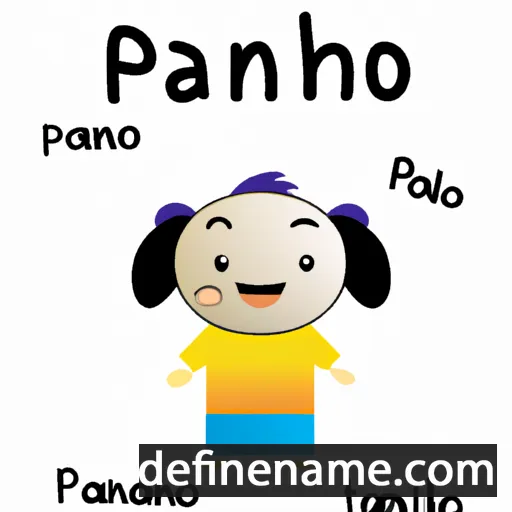 cartoon of the name Panlop