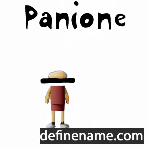 cartoon of the name Panope