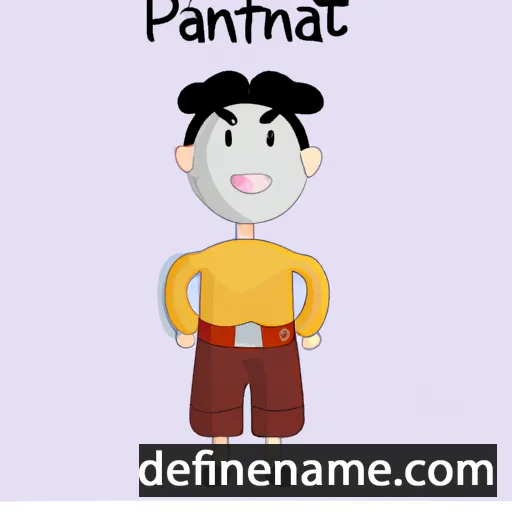 cartoon of the name Pantawan