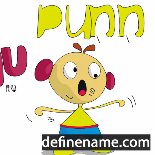 cartoon of the name Panu