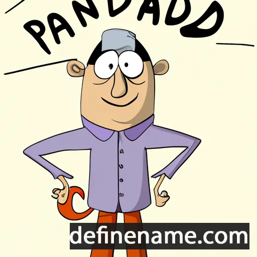 cartoon of the name Panudej