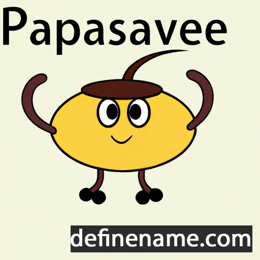 cartoon of the name Parascève