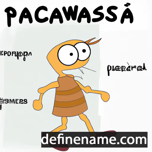 cartoon of the name Parascewa