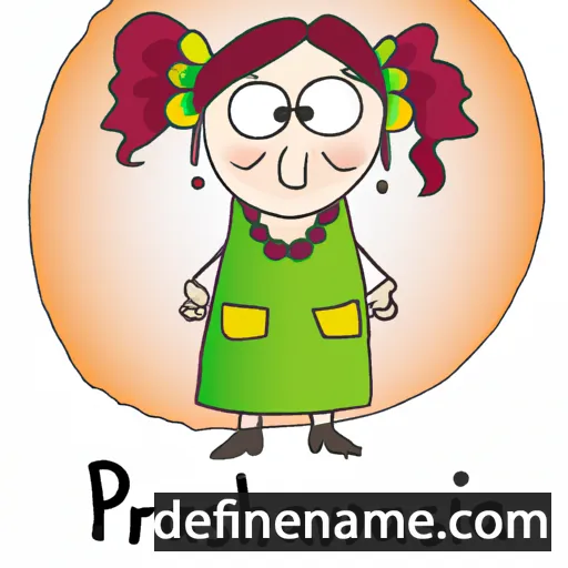 cartoon of the name Parascheva