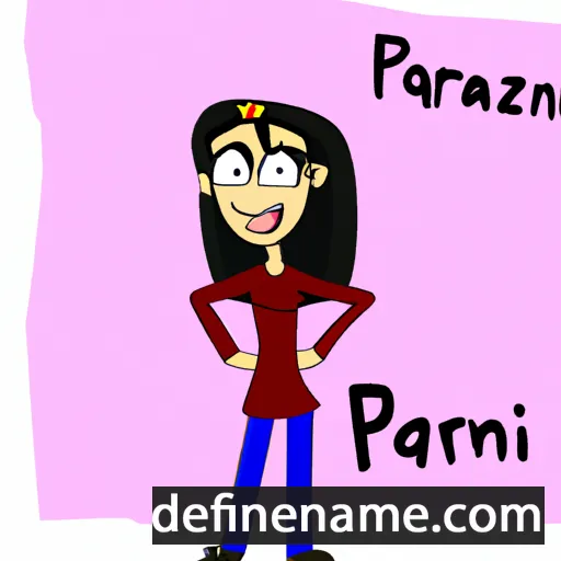 cartoon of the name Parnaz