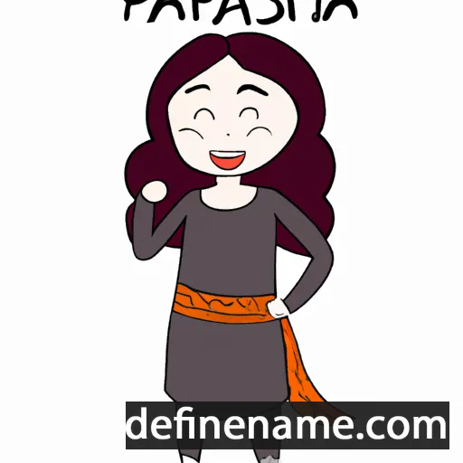 cartoon of the name Parshia