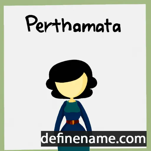 cartoon of the name Partenia