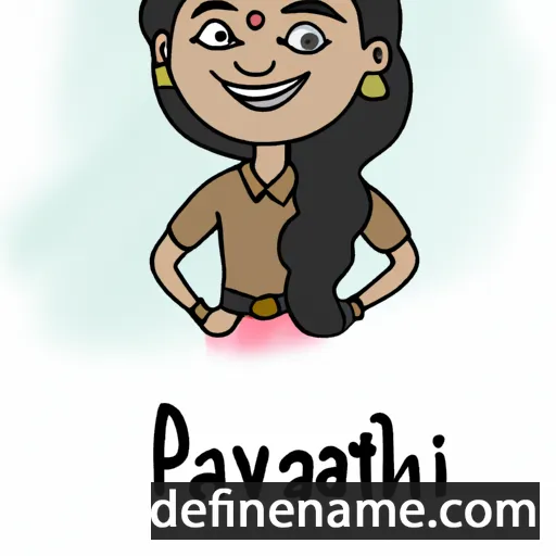 cartoon of the name Parthavi