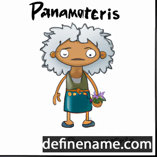 cartoon of the name Parthenis