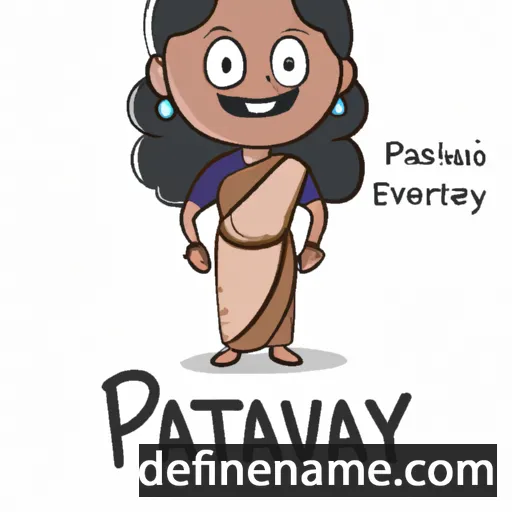 cartoon of the name Parvathy