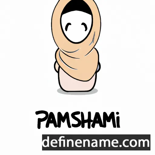 cartoon of the name Pashmina