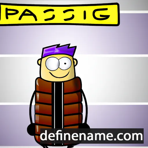 cartoon of the name Pasing