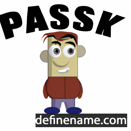 cartoon of the name Pasky