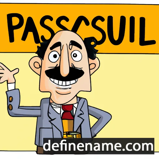 cartoon of the name Pasquali