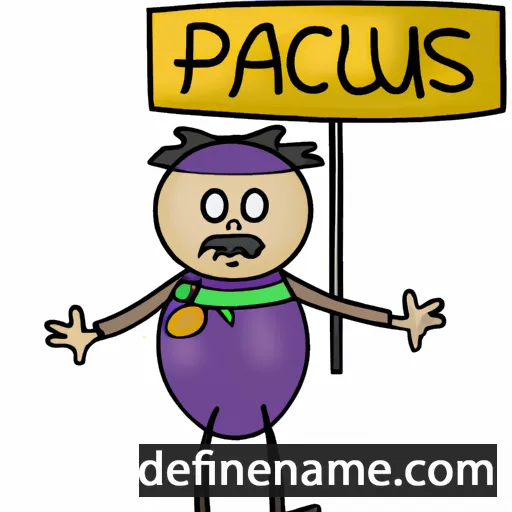 cartoon of the name Pasques