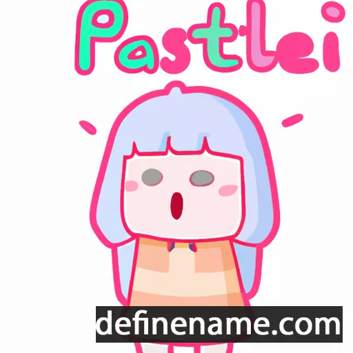 cartoon of the name Pastel