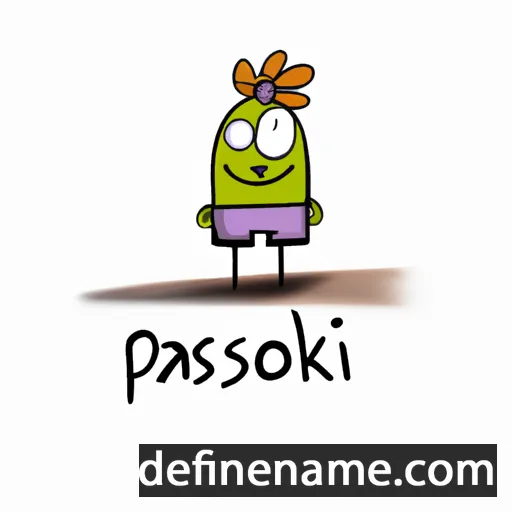 cartoon of the name Paszkál