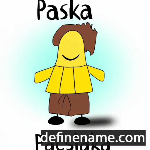 cartoon of the name Paszkália