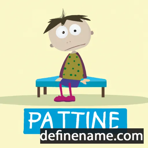 cartoon of the name Patient