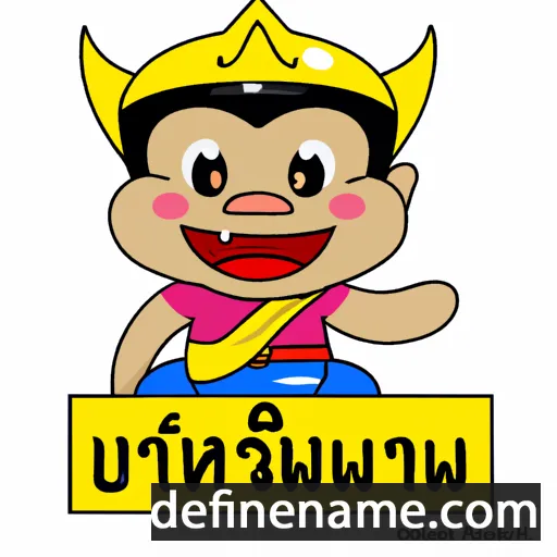 cartoon of the name Patsakorn