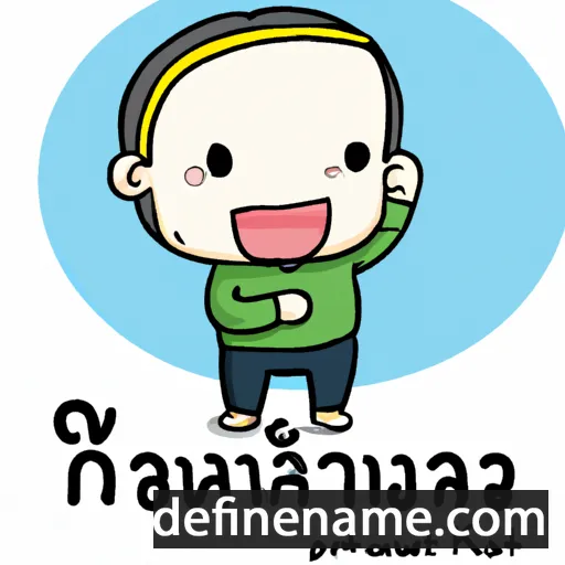 cartoon of the name Patthamawan