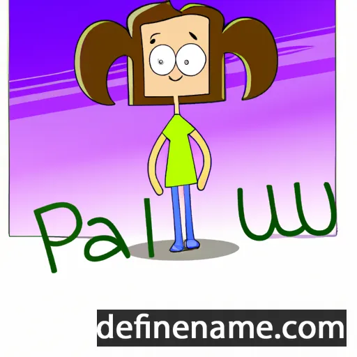 cartoon of the name Paulami