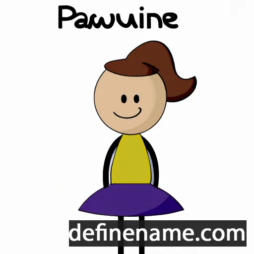 cartoon of the name Pauweline