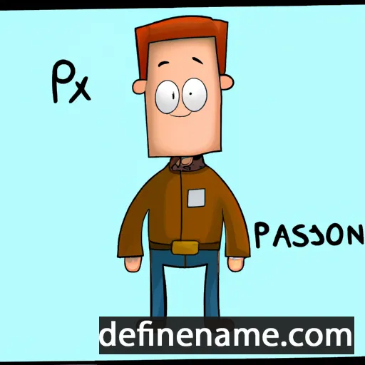 cartoon of the name Paxson