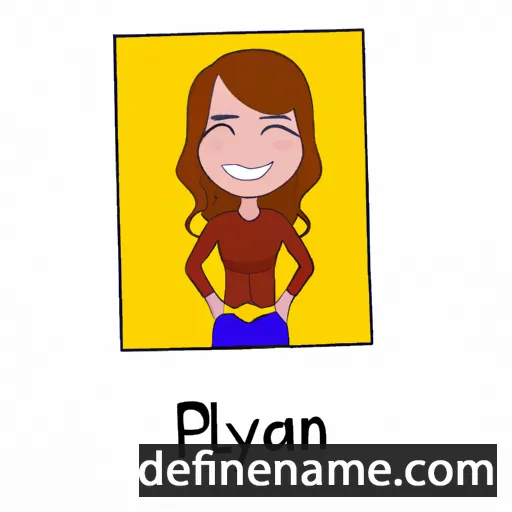 cartoon of the name Paylin