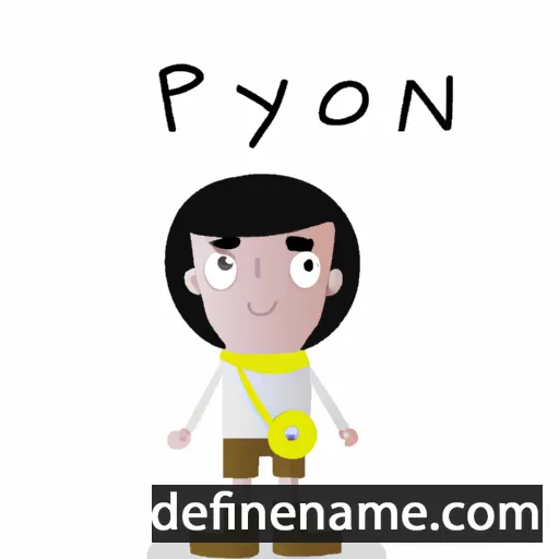 cartoon of the name Payon