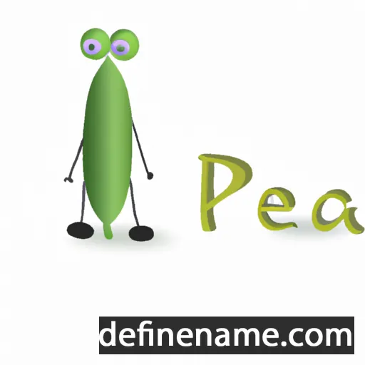 Pea cartoon