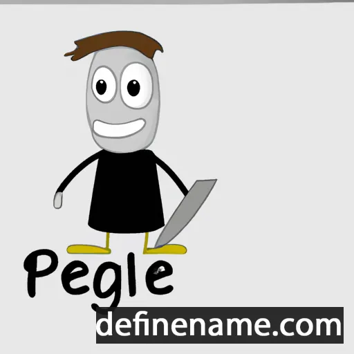 cartoon of the name Pélage