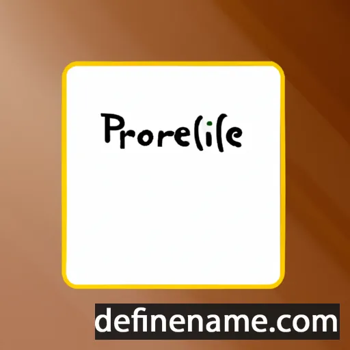 cartoon of the name Péronelle