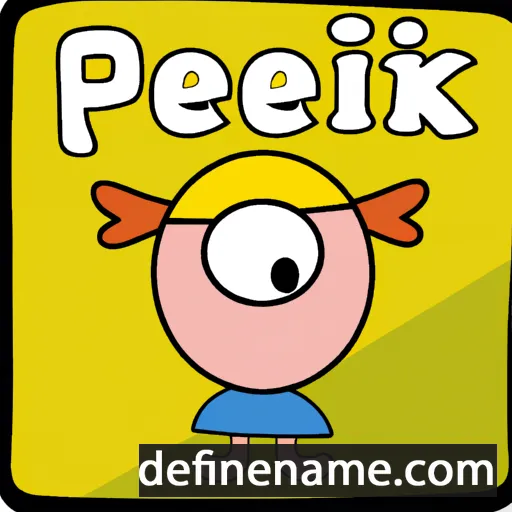 Peekje cartoon