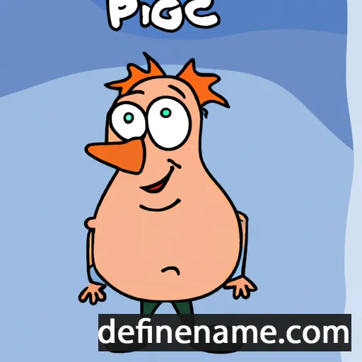 cartoon of the name Peig